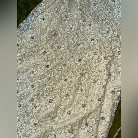 Topshop yellow sequin beaded embroidered sparkle strappy shift dress winx - Picture 7 of 14